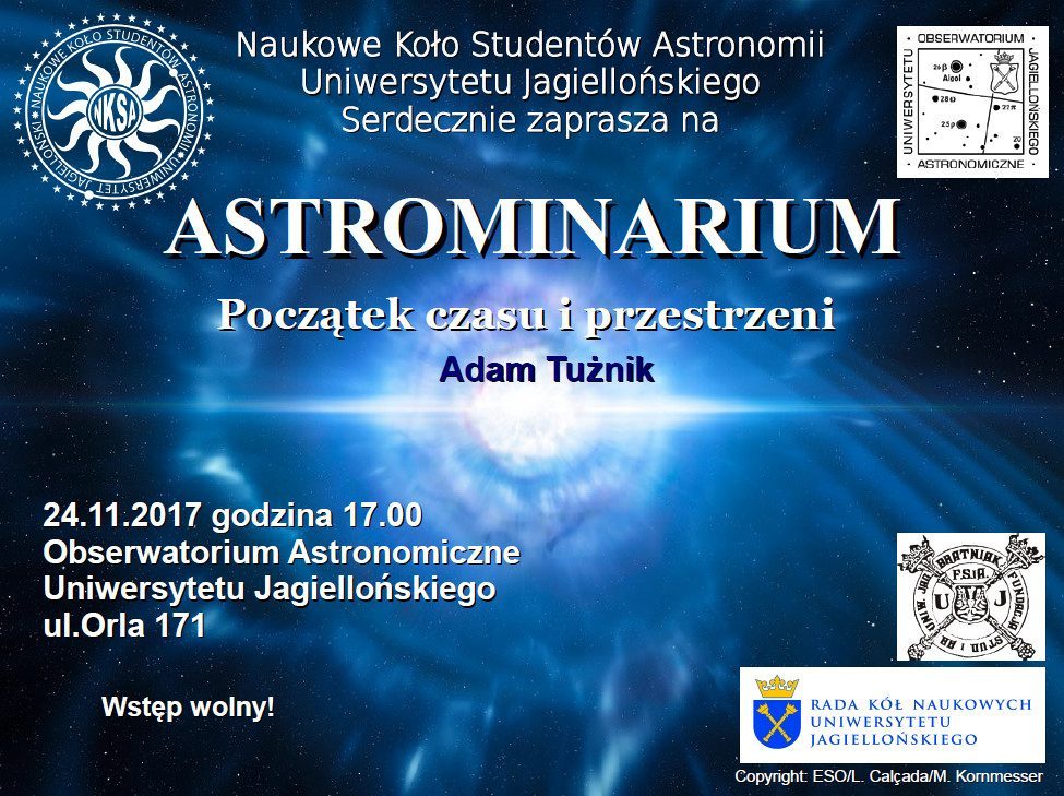 Zdjęcie z wydarzenia: ASTROMINARIA – zapraszamy na prelekcję